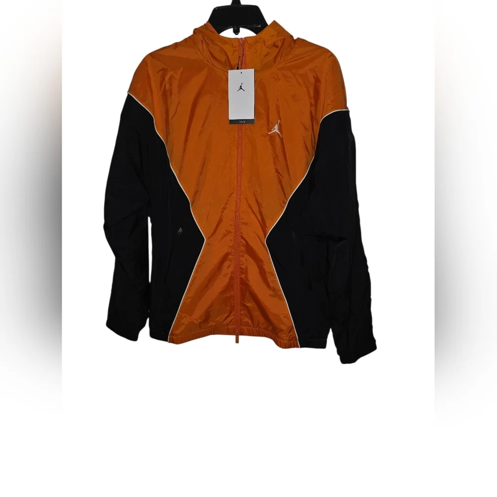 Nike Jordan Brooklyn Men's Hooded Draft Jacket HF9333-805 Starfish/Black Size S